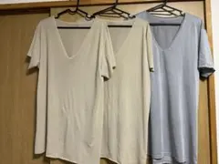 UNIQLO ユニクロ　メンズ　エアリズム　Vネック　Lサイズ　3点セット