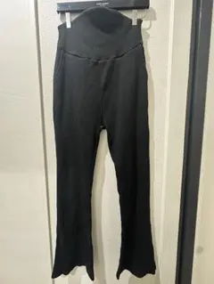 マタニティ用　リブパンツ ブラック
