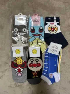 キャラクターソックスセット 6足組