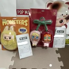 正規品POPMARTイヤホンケースエビフライ&クライベイビーチェリー2点セット