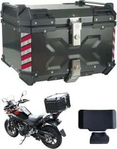中古バイクリアボックス アルミトップケース (65L オーロラ) 02 - メルカリ
