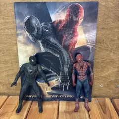 スパイダーマン　アクションフィギュア2体セット　スパイダーマン3パンフ付きのサムネイル