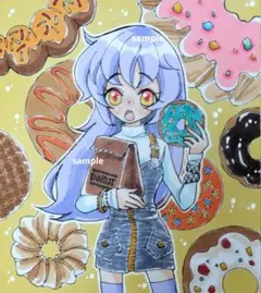 手描きイラスト　アナログイラスト　オリジナル　原画