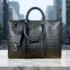 Hugo Boss ヒューゴボス 2way ビジネスバッグ PVC×本革 A4可のサムネイル