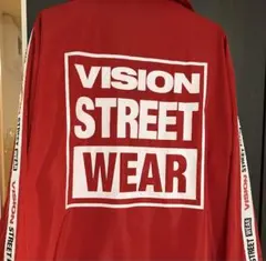 VISION STREET WEAR コーチジャケット ナイロン 背面デカロゴ