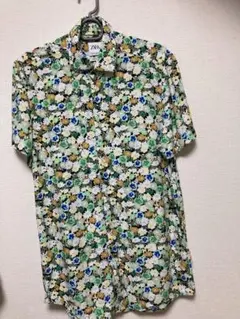 ZARA 花柄 半袖シャツ