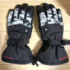 Mashalo スキースノーボード用グローブ Lサイズ ブラック/カモフラージュ