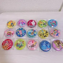ディズニー 缶バッジ 刺繍 15個 コンプリートセット
