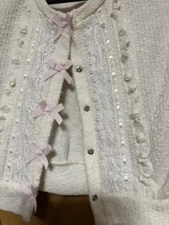 女の子130㎝【ポンポネットジュニア】ケーブル編みニット　セーター　ネコ　可愛い