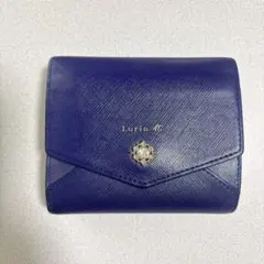 【中古】Luria4°C 三つ折り財布 ネイビーのサムネイル