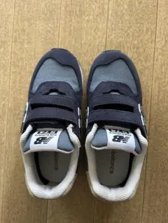 New Balance 574 ベルクロスニーカー 18cm ネイビー