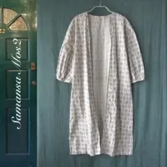 美品　SM2／サマンサモスモス★　羽織り　七分袖ワンピース　F