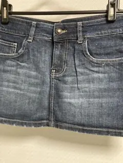 未使用　ZARA WOMAN ダークデニム タイトスカート 装飾付き