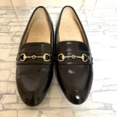 【美品】ロペピクニック×ハルタ　エナメルビットローファー23.5cmブラック黒