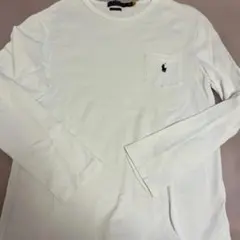 ポロ・ラルフ・ローレン ホワイト長袖カットソー M