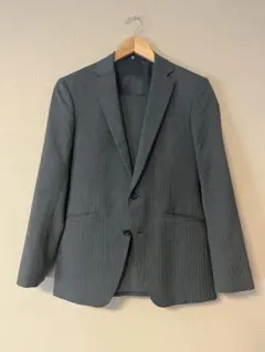スーツセレクト　スーツ上下　グレーピンストライプ　Y4