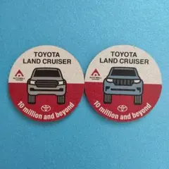 TOYOTA LAND CRUISER コースター 2枚セット トヨタ ランクルのサムネイル