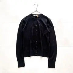 定番✨現行カレンソロジー　フレクセンニットカーディガン　コットンリネン　ブラック