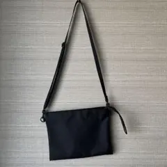 無印良品 撥水　再生ポリエステル サコッシュ 黒