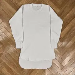 70s HANES フィッシュテール サーマル 7分袖 ホワイト ヴィンテージ