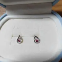 アンアン様専用　Canal 4℃　涙型ピアス ストーン付き