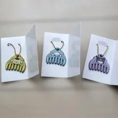 ぷちコーム　ラバーキーホルダー　３個セット