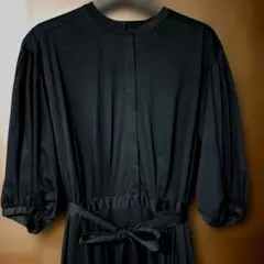 Curensology ブラック ワンピース マキシ丈