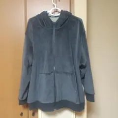 リッチベロア素材裏ボアパーカー