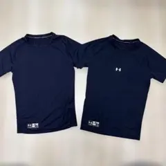 2枚セットUNDER ARMOR 野球 ネイビー アンダー