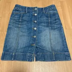 gapギャップ　デニム　ミニスカート ボタン　S