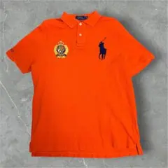 POLO RALPH LAUREN オレンジ ポロシャツ ビックポニー