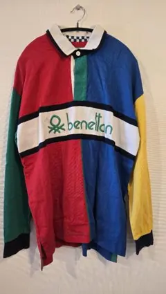 ユニセックス ポロシャツ benetton カラフルのサムネイル