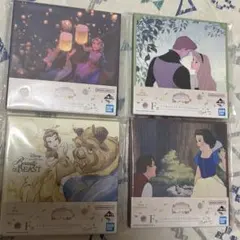 値下げ‼️一番くじディズニープリンセスF賞ミニキャンバスボード4点セットおまけ付き