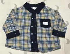 バースデイ　テータテート 長袖チェック柄シャツ　80