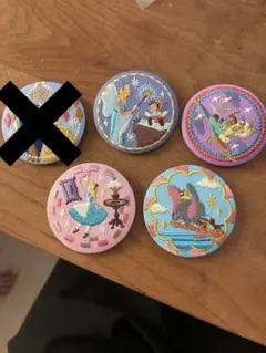 ディズニー　ビスケット　刺繍ワッペン　バンダイ　プリンセス