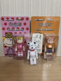 ベアブリック PEANUTS 3体セットスヌーピー、チャーリー、サリー未開封