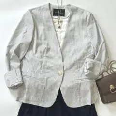 green label relaxing ノーカラージャケット M きちんと感のサムネイル