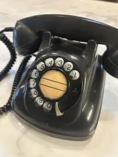 希少! 黒電話 4号電話機 電電公社マーク マツダ製 実可動 モジュラージャック変換済 光回線可 昭和オールドタイマー C