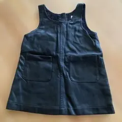 baby GAP 黒 フェイクレザーワンピース12-18ヶ月