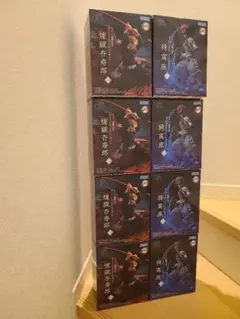 【人気】【猗窩座4体・煉獄杏寿郎4体】 鬼滅の刃クロスリンクフィギュア 2種8体