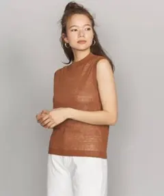 BEAUTY&YOUTHウォッシャブルハイネックノースリーブニットのサムネイル