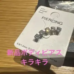 316Lクリスタルピアス(片耳用)