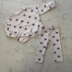 ザラベビー 花柄薄ピンクパジャマ　86cm