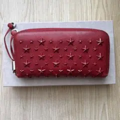 ジミーチュウ　JIMMY CHOO 長財布　ラウンド　赤のサムネイル