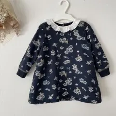 プチバトー ୨୧ 花柄 バンビ ワンピース 24m 86cm