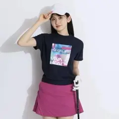 美品 VIVA HEART ビバハート モックネック ゴルフウェア 半袖
