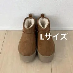 clear クリア ボア 厚底 フェイクムートンブーツ Lサイズ