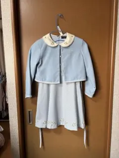 ポンポネット 入学式 卒園式 ワンピース カーディガン セット