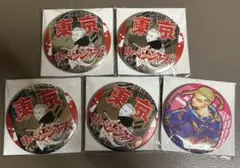 東京リベンジャーズ　新体験展　台湾　缶バッジ　龍宮寺堅　5点セット