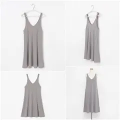 ゴージ GORGE キャミワンピース グレー ロング丈